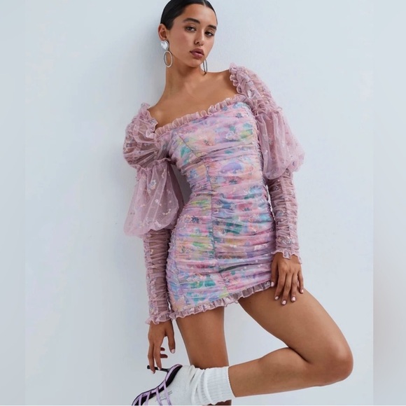 For Love & Lemons Imani Mini Dress - Picture 1 of 7